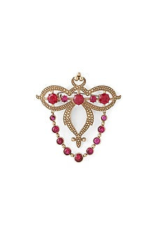 Gold Brass Brooch