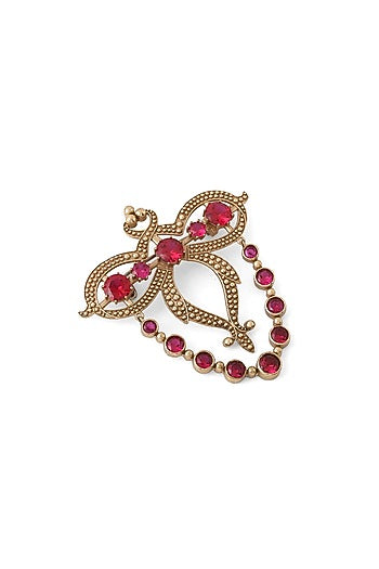 Gold Brass Brooch