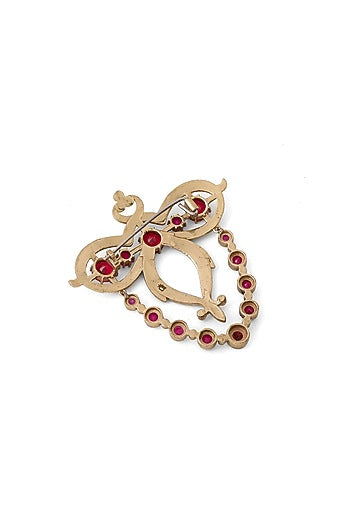 Gold Brass Brooch
