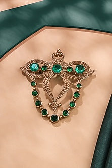 Gold Brass Brooch