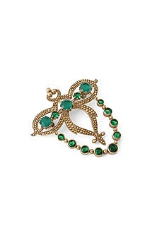 Gold Brass Brooch