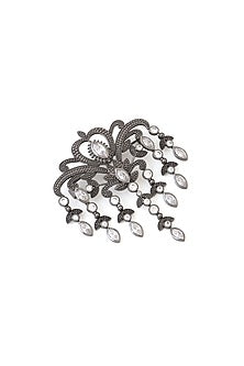 Grey Brass Brooch