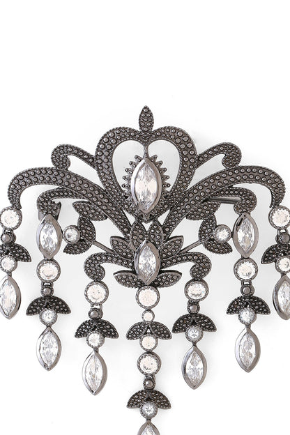 Grey Brass Brooch