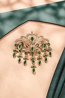 Gold Brass Brooch