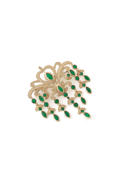 Gold Brass Brooch