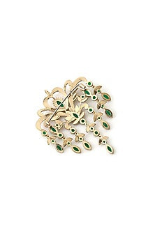 Gold Brass Brooch