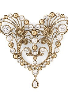 Gold Brass Brooch