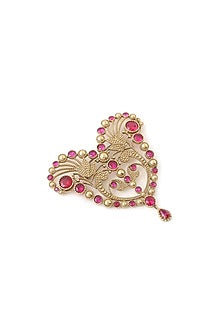 Gold Brass Brooch