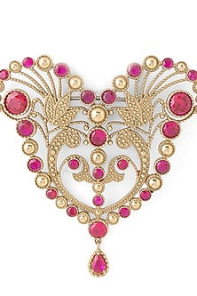 Gold Brass Brooch