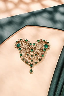 Gold Brass Brooch