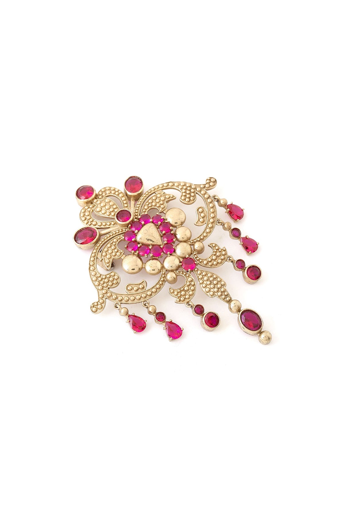 Gold Brass Brooch