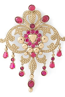 Gold Brass Brooch
