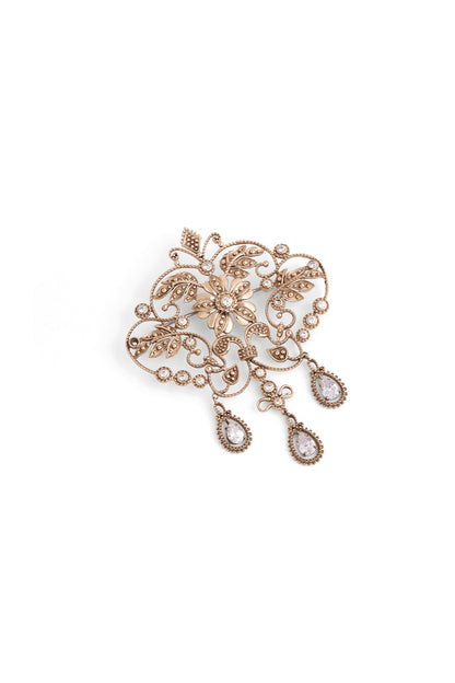 Gold Brass Brooch