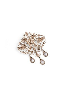 Gold Brass Brooch