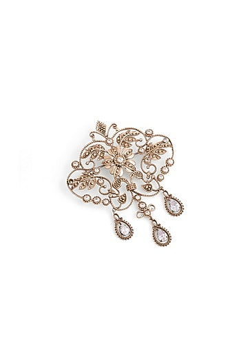 Gold Brass Brooch