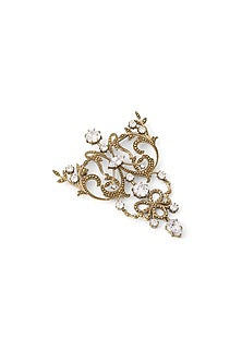 Gold Brass Brooch