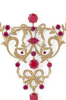 Gold Brass Brooch