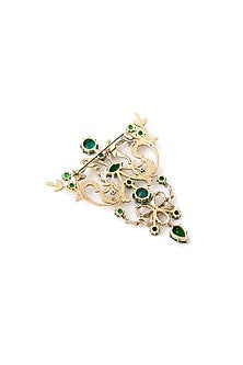 Gold Brass Brooch