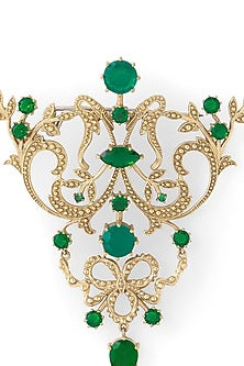 Gold Brass Brooch