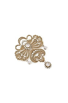 Gold Brass Brooch