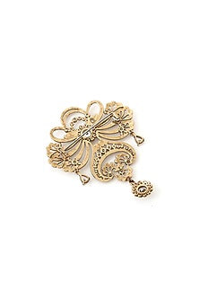 Gold Brass Brooch