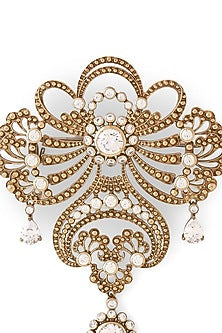 Gold Brass Brooch