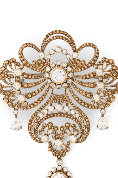 Gold Brass Brooch