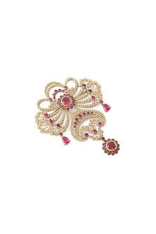 Gold Brass Brooch