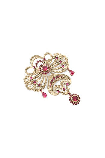 Gold Brass Brooch