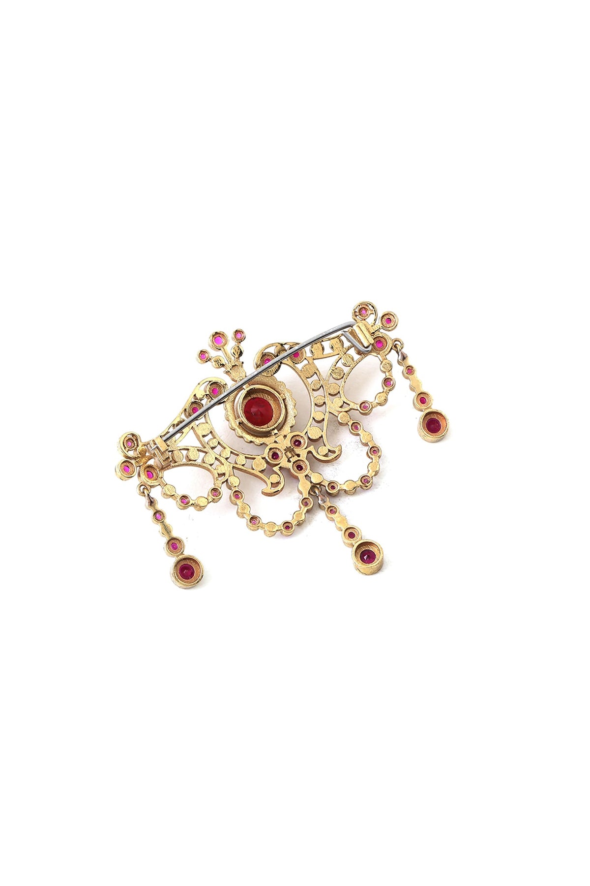 Gold Brass Brooch