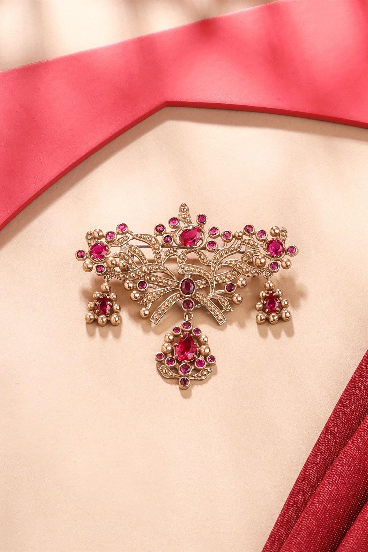Gold Brass Brooch