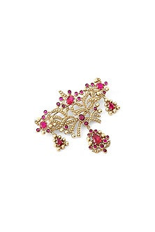 Gold Brass Brooch