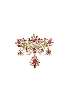 Gold Brass Brooch