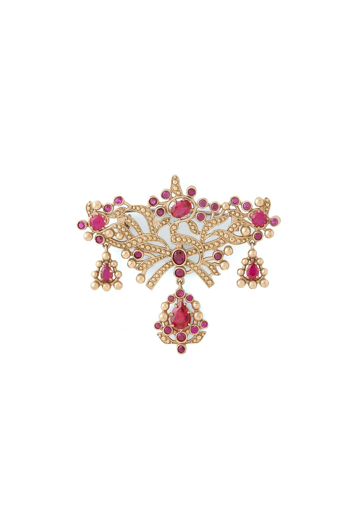 Gold Brass Brooch