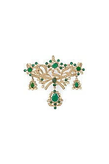 Gold Brass Brooch