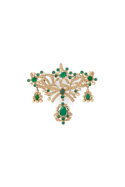 Gold Brass Brooch