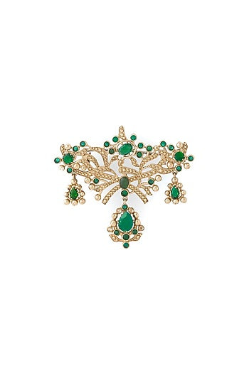 Gold Brass Brooch