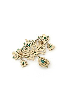 Gold Brass Brooch