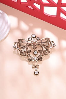 Gold Brass Brooch