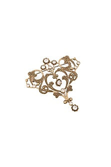 Gold Brass Brooch