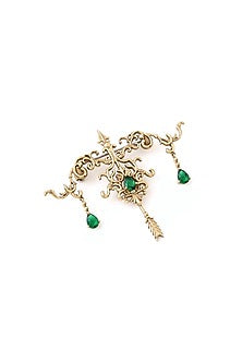 Gold Brass Brooch