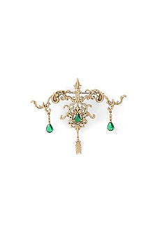 Gold Brass Brooch