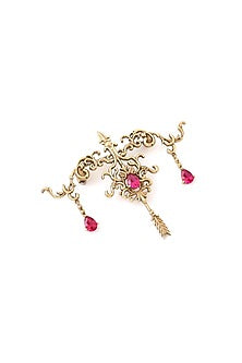 Gold Brass Brooch