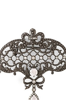 Grey Brass Brooch