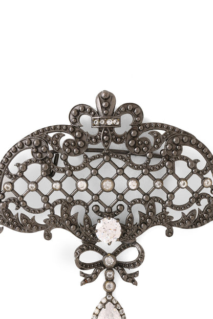 Grey Brass Brooch