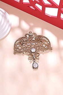 Gold Brass Brooch