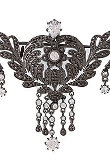 Grey Brass Brooch