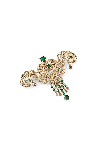 Gold Brass Brooch