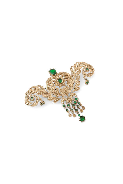 Gold Brass Brooch