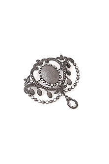 Grey Brass Brooch